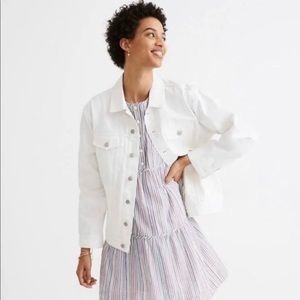 Madewell Oversized Denim Jacket - White XS - Great Condition